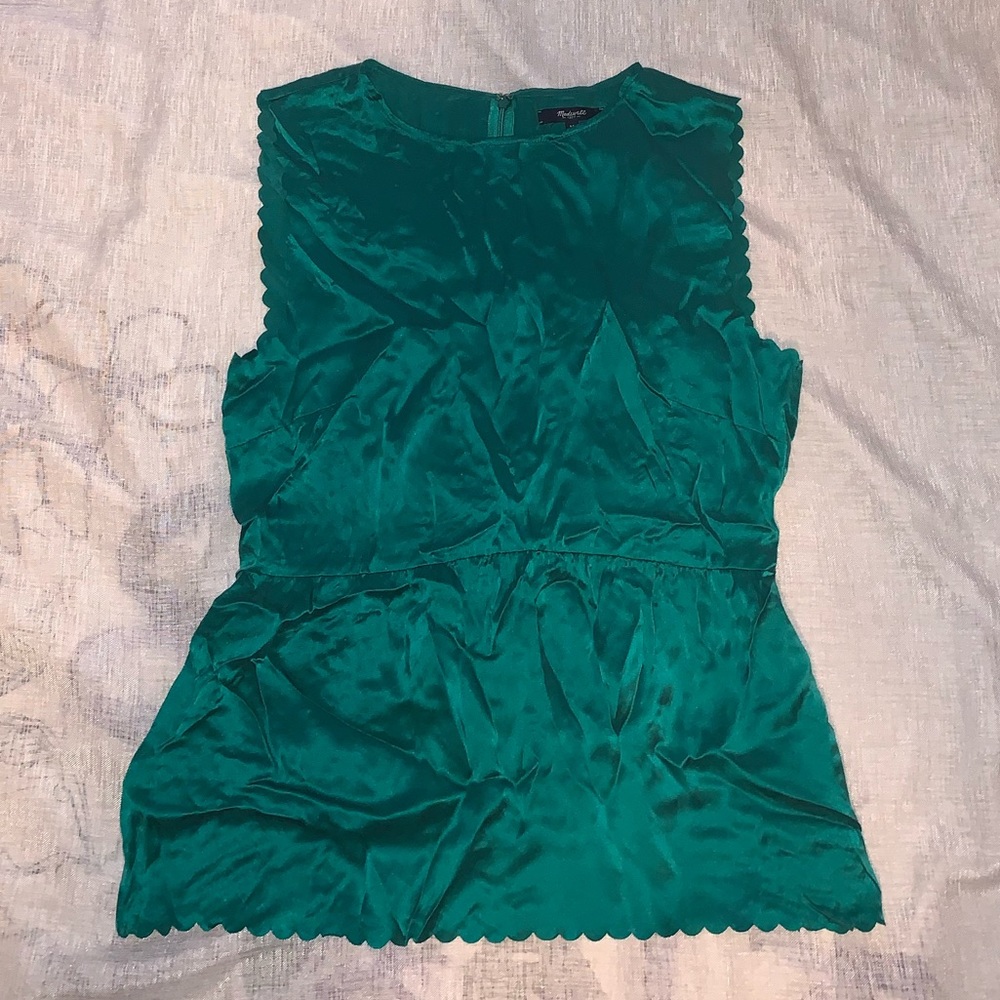 Madewell sleeveless silk blouse size M.